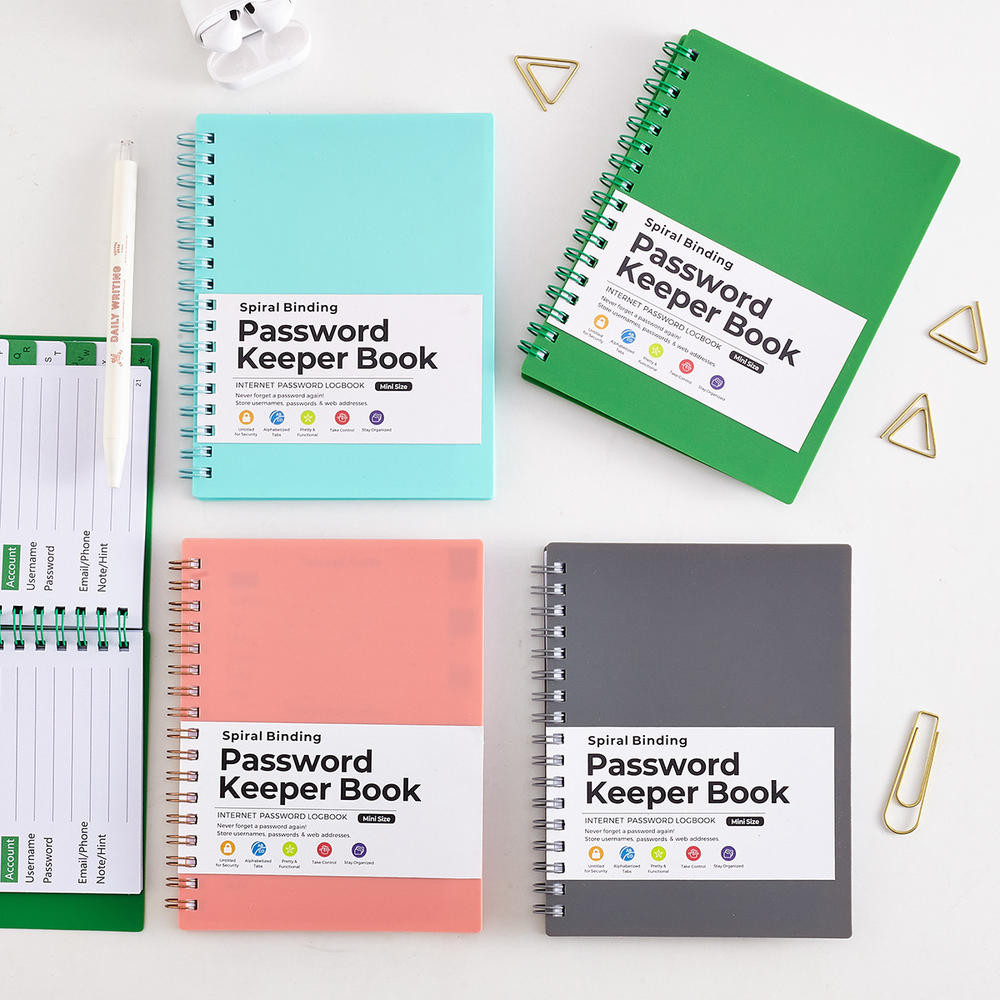 A6 Password Book With Alphabetical Tabs, Password Keeper Book For ...