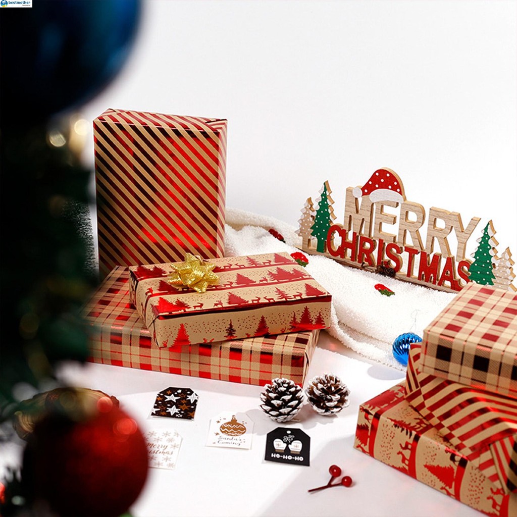 Christmas Present Packing Craft Paper Festive Atmosphere DIY Craft ...