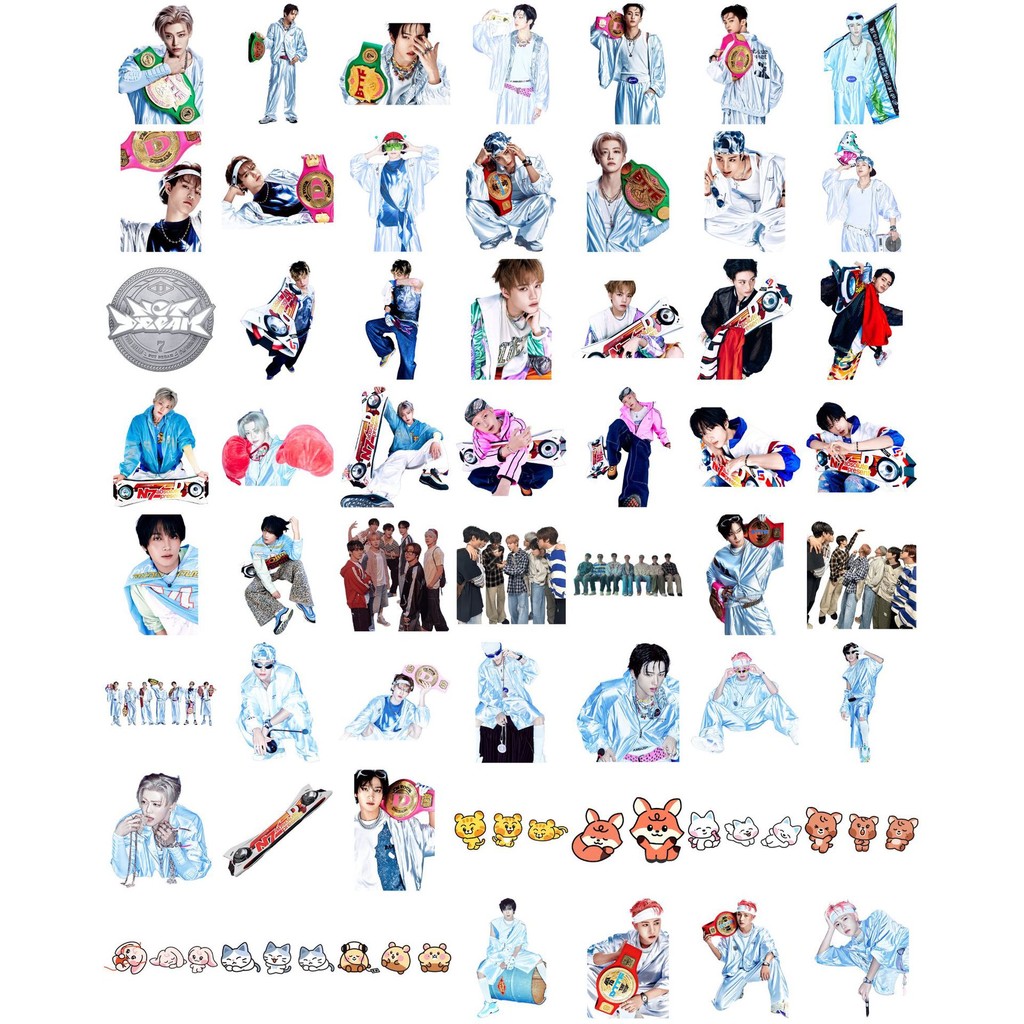 56pcs NCT DREAM Go Back To The Future Album Sticker MARK Renjun Jeno ...