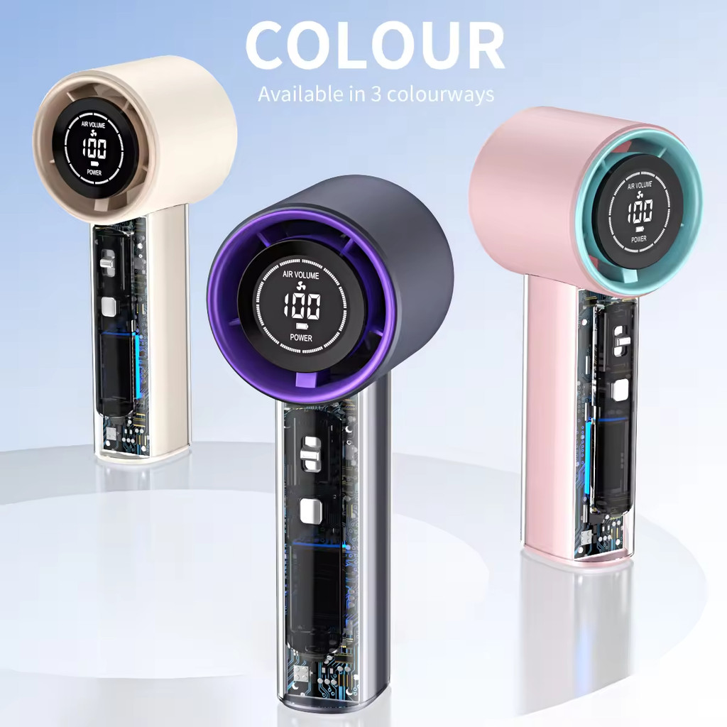 NEW【100 Speed】Rechargeable Mini Small Fan 100-Wind-Speeds Handheld ...
