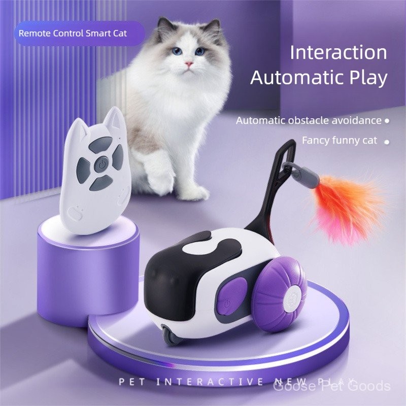 Interactive Cat Toy GPG - Smart Remote Control Car, Electric, Teasing ...