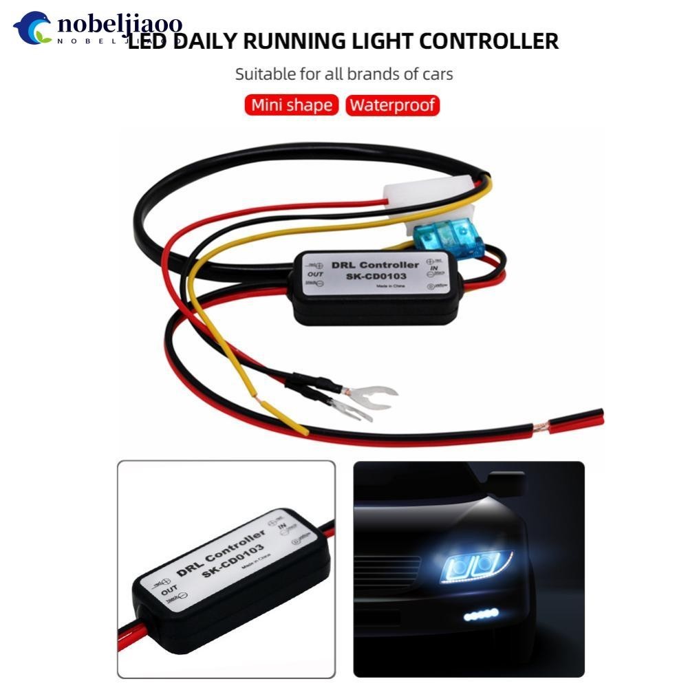 NOBELJIAOO Car LED DRL Controller Auto Daytime Running Light Relay