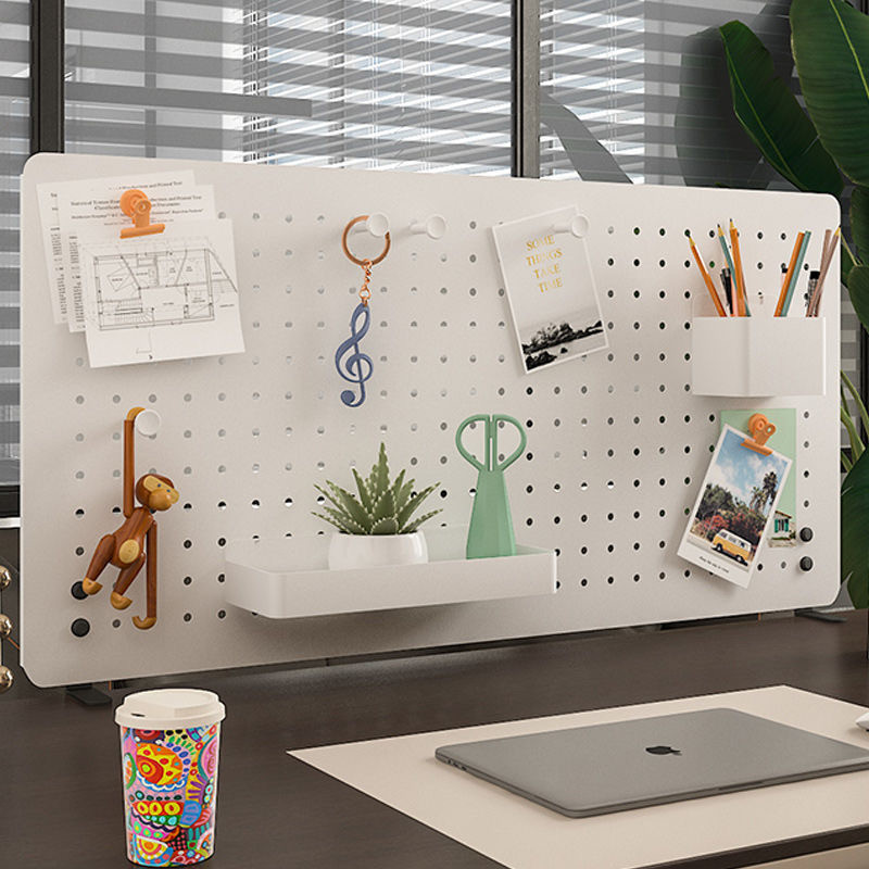 Pegboard Stand Desktop Rack Perforated Display Rack Tabletop Partition ...