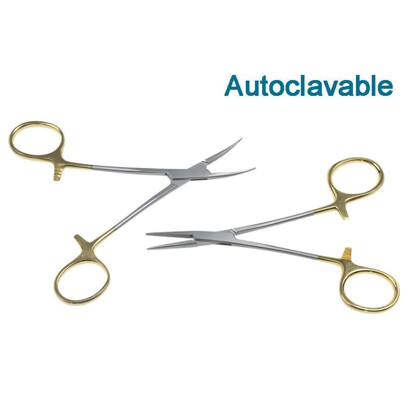 AA Pro 24" Mega Long Forceps – Curved Tip, Stainless Steel, Locking Hemostatic Clamps – Pakistan