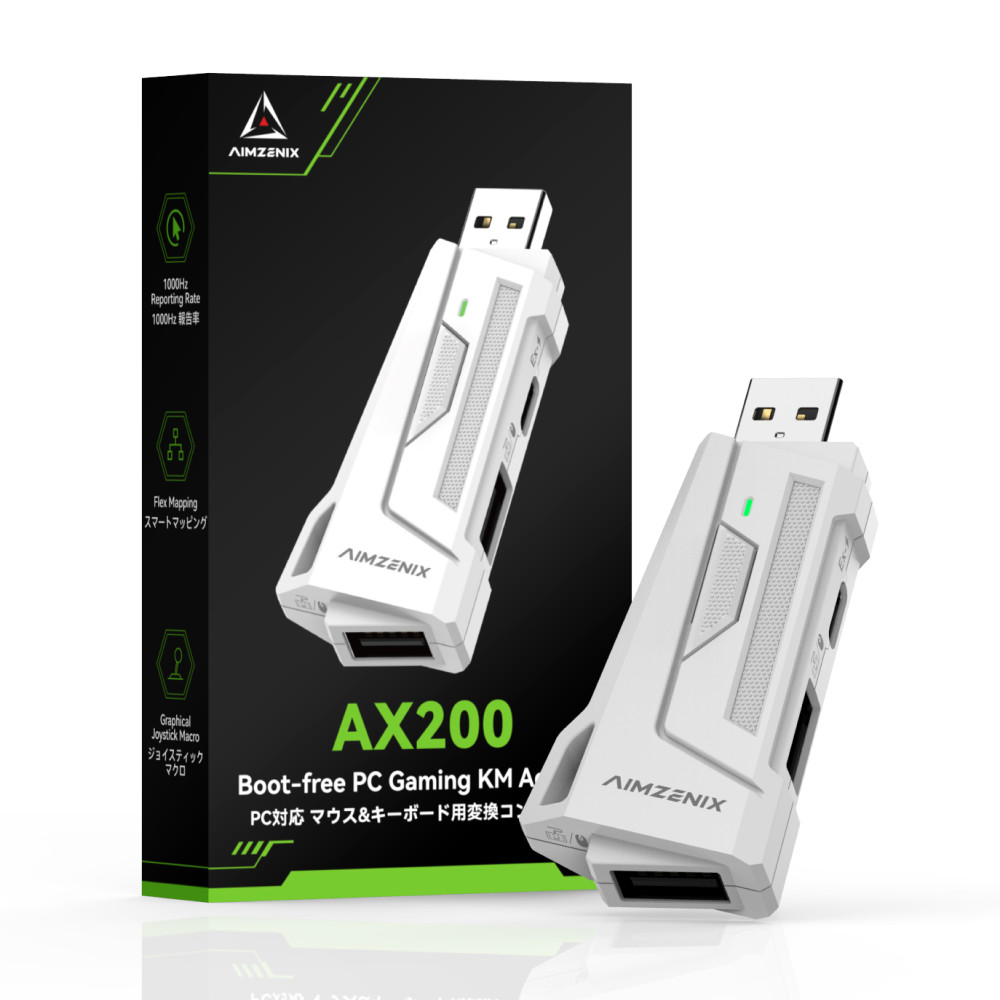 Aimzenix AX200 PC Gaming K&M Converter/Adapter, App Customization ...