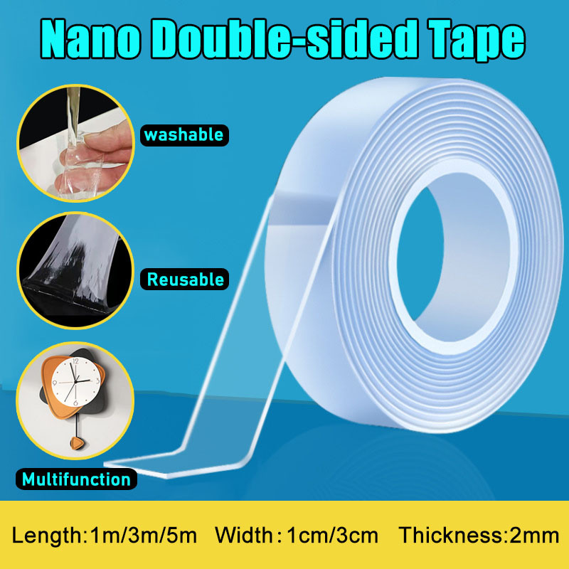 2mm Multifunction Nano Tape Double-sided Transparent Adhesive Power ...