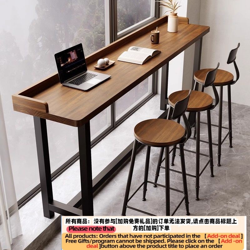 Get 7% coupon+gift】r Table Simple Solid Wood Long Baffle Table against ...