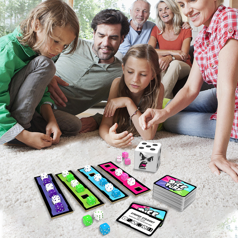 Fast Paced Family Dice Game Board Games Dice of Fury Travel Games ...