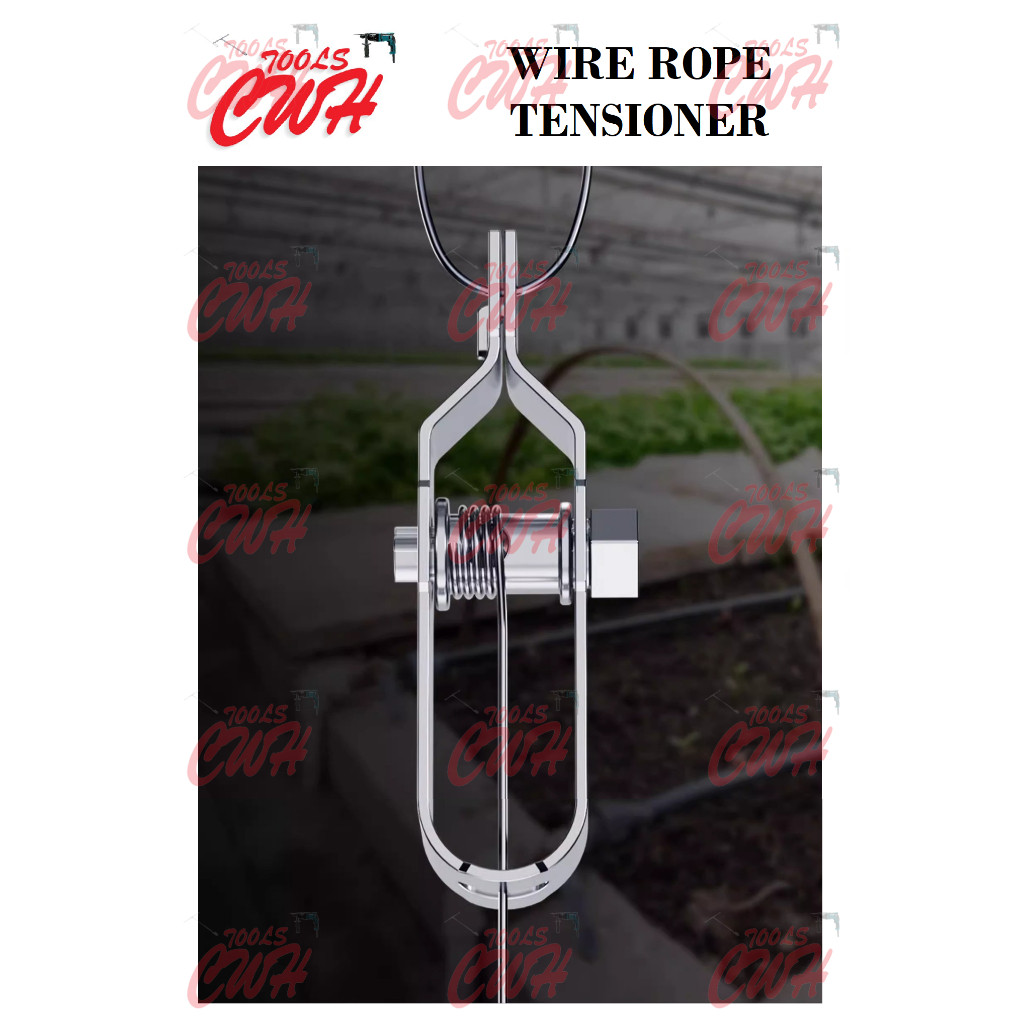 STEEL WIRE ROPE CABLE TENSIONER TENSIONING TIGHTENER ALAT TEGANG ...