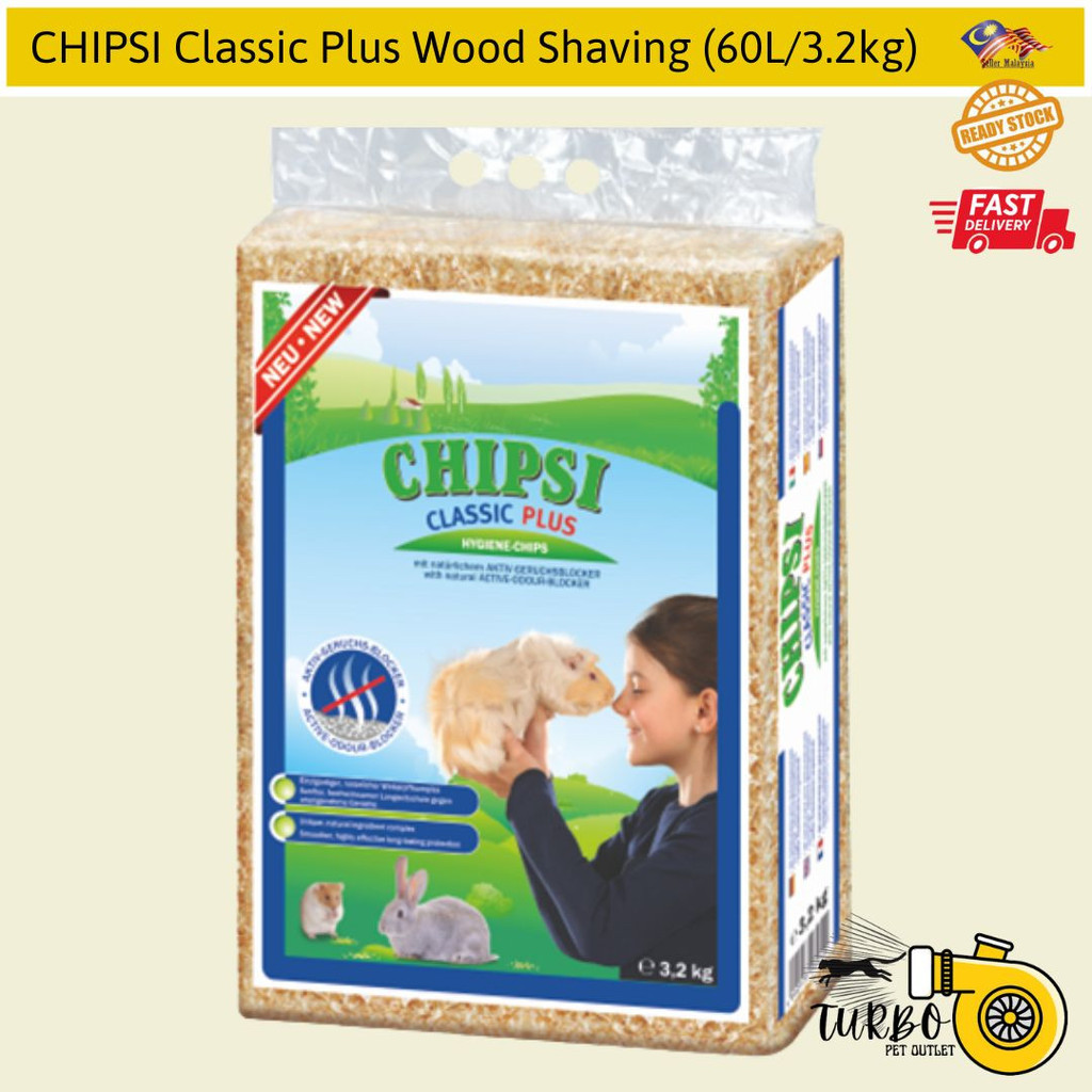 CHIPSI Classic Plus Alas Haiwan Kecil / Small Animal Bedding Wood ...