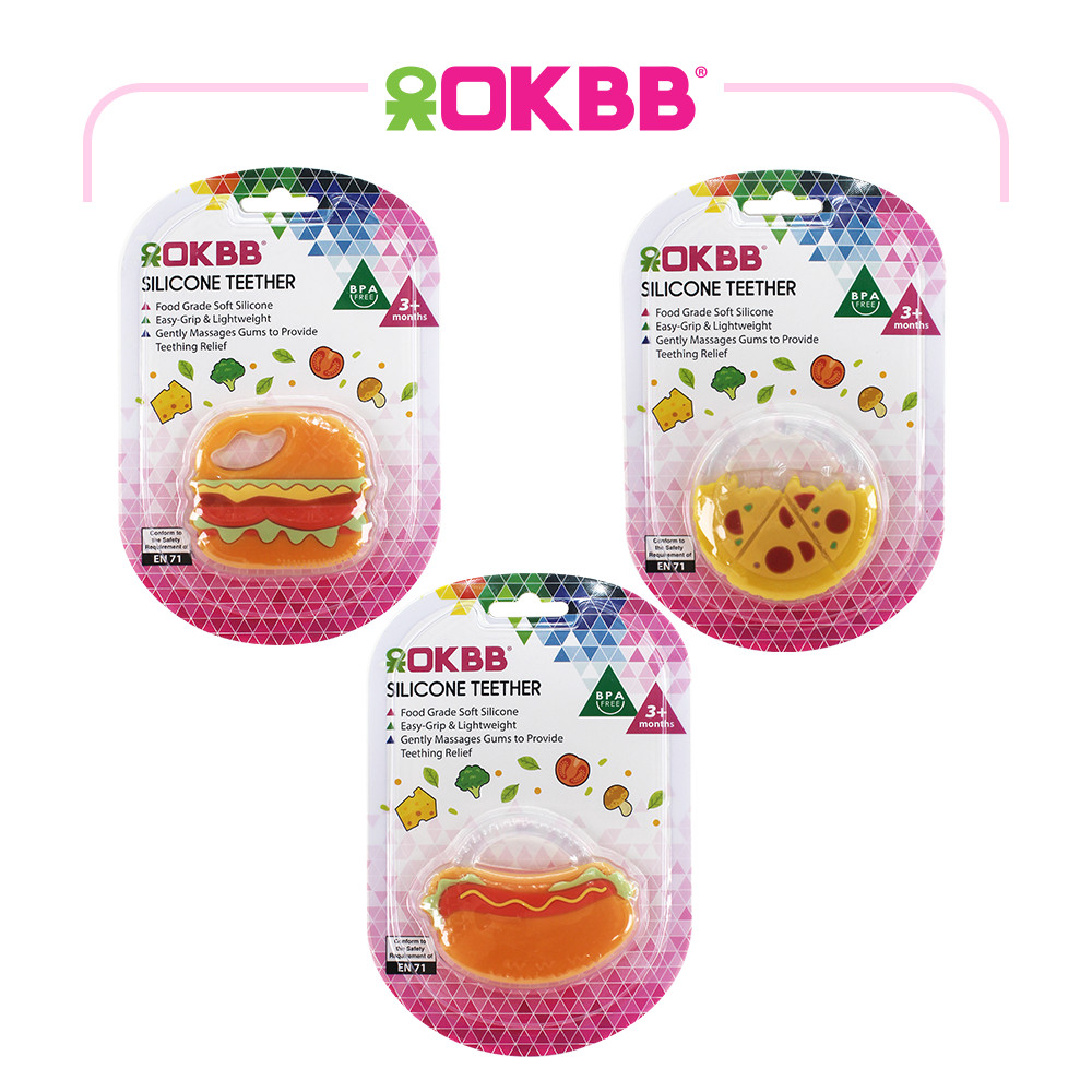 OKBB SILICONE TEETHER ATTRACTIVE DESIGN CT009 | Shopee Malaysia