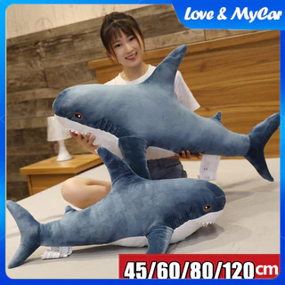 Car Plush Shark Stuffed Animal Tuffed Animal Toy Soft Reading Pillow Cushion Shark Doll Sleeping Pillow Sleeping Pillow
