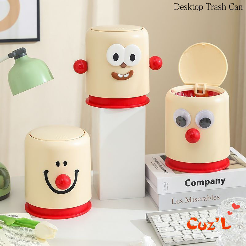 Diy Ugly Cute Trash Can Desktop Bedroom Storage Home Bedside New