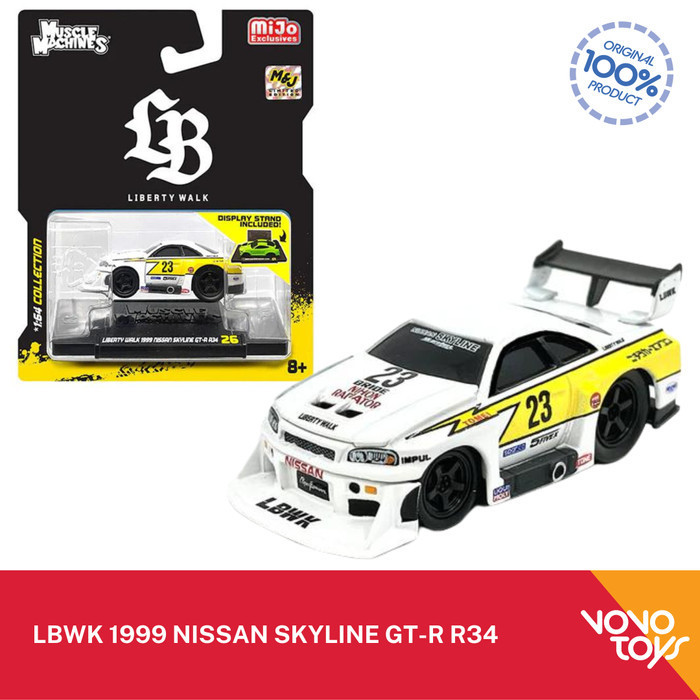 A2158 Maisto Liberty Walk 1999 Nissan Skyline GT-R R34 Muscle Machine ...
