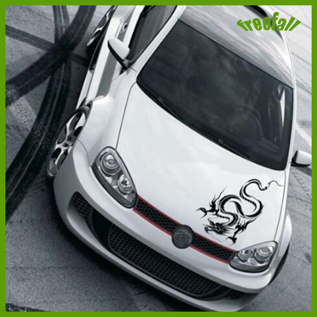 freefall Reflective Dragon Totem Scratching Decals Car Stickers Full ...