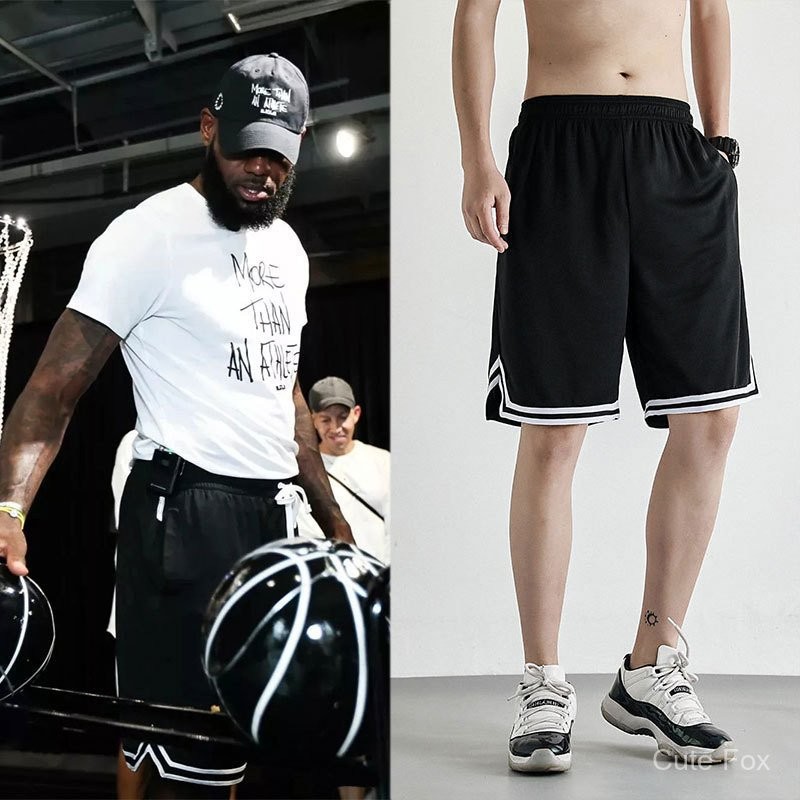 Sports Basketball Shorts Men s Casual Pants Fifth Pants Summer Ice Silk Men s Breeches European and American Straight Running Capris Shopee Malaysia