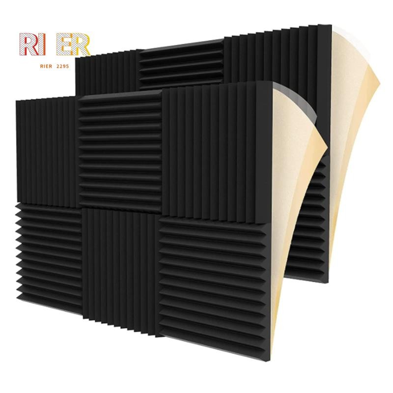 12 Pieces Acoustic Foam Panel Self-Adhesive,Acoustic Foam Panel,Sound ...