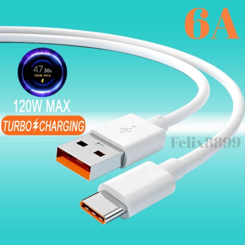 Mi TURBO CHARGE Note 9 10 11 12 Pro 6A 33W 67W 120W USB Type C Charger ...