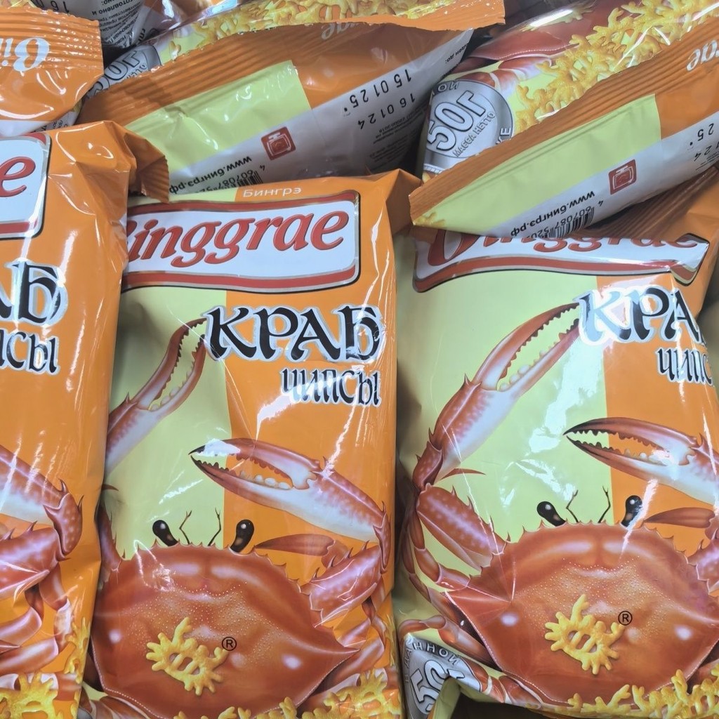 Russia Original Packaging Imported Shrimp Chips Instant Potato Chips