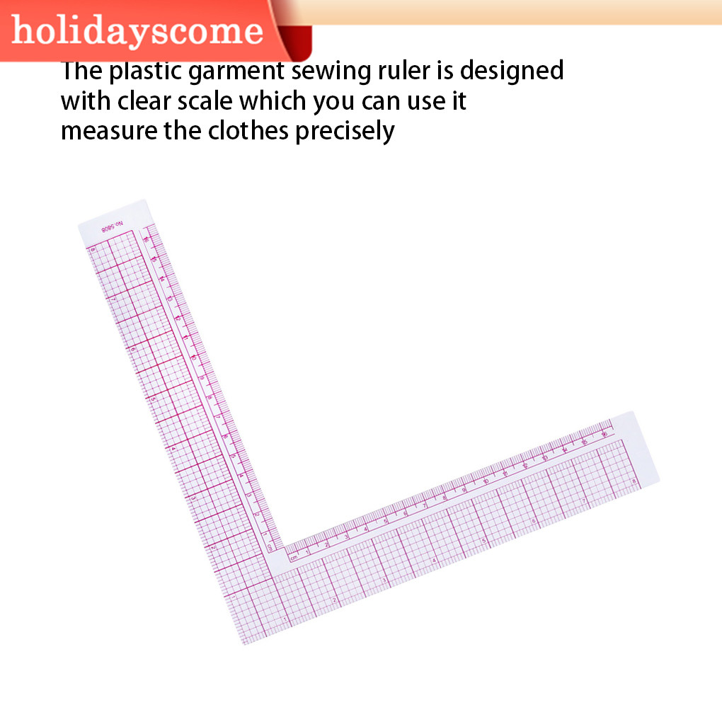 1/2/3 Lsquare Ruler Plastic Garment Sewing Measuring Rulers DIY Crafts