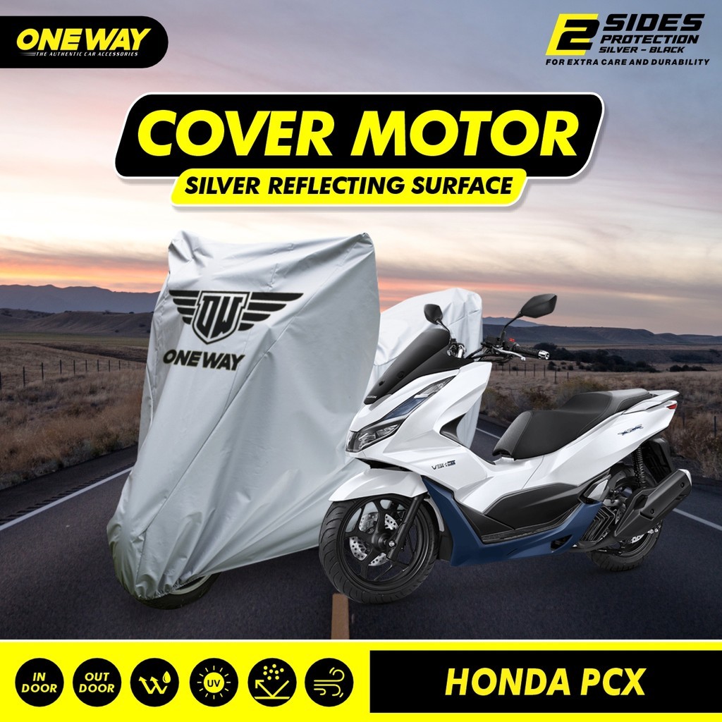 OneWay Silver Motorcycle Cover Cover for Honda PCX NMAX Aerox ADV Vario ...