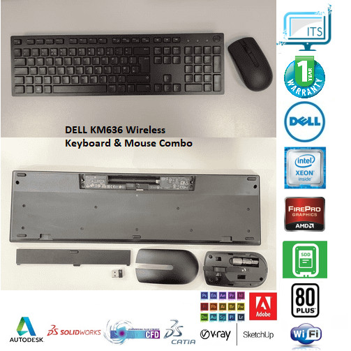 Dell KM636 (Ing. Int., Senza fili) - acquista su