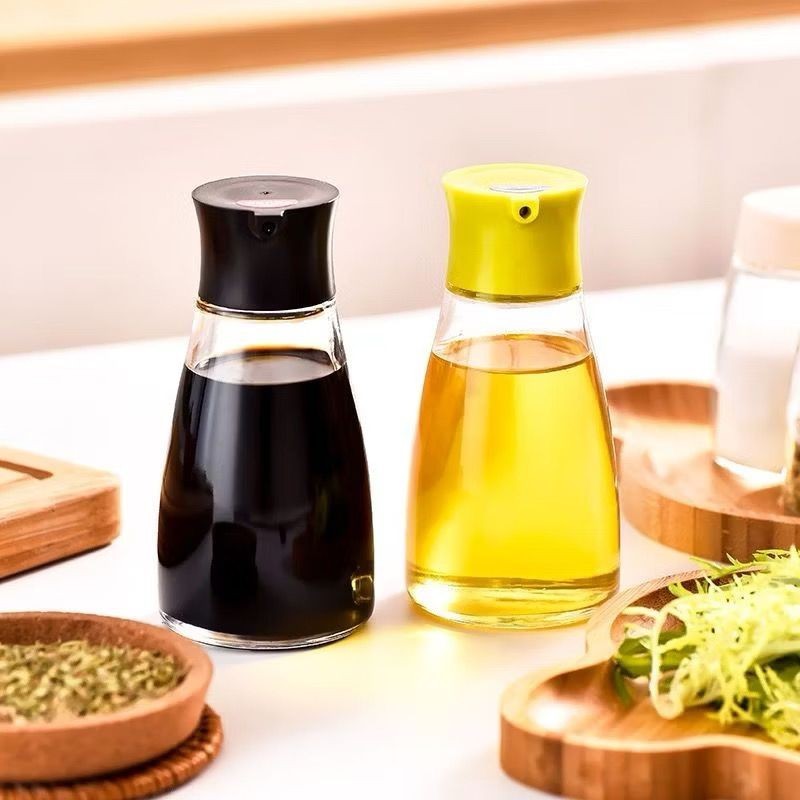 Glass Oil Bottle Vinegar Bottle Seasoning Glass Soy Sauce Bottle Botol ...