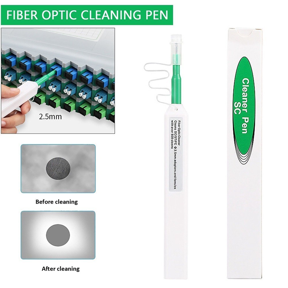 【GTTR】 -Click Fiber Optic Cleaning Pen Optical Cleaner 2.5mm for SC ST ...