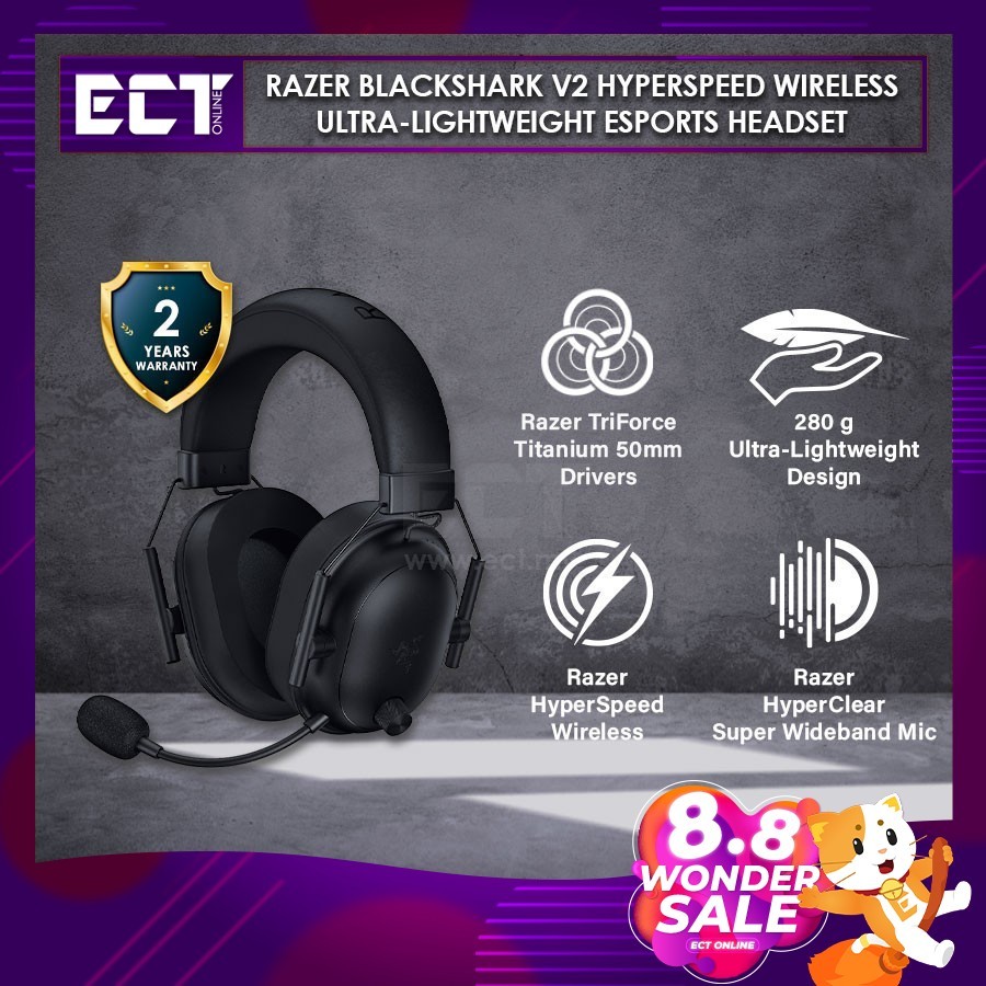 Razer BlackShark V2 HyperSpeed Wireless Ultra-Lightweight Esports ...