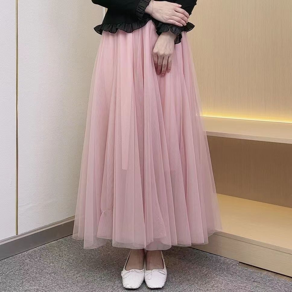 Long gauze skirt waist princess dress sales