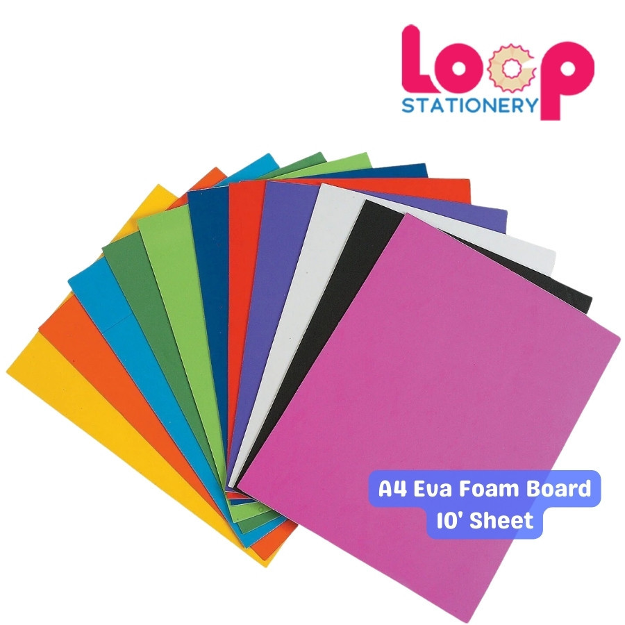 A4 Eva Foam Sheet Board 10Sheets Per Pack/ Card Busa | Shopee Malaysia