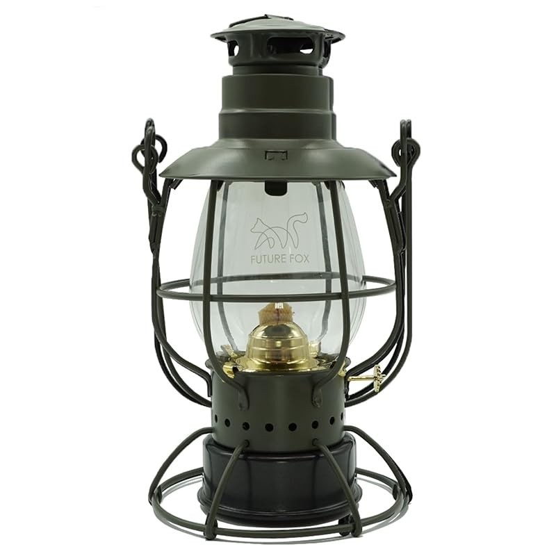 FUTUREFOX Lantern Oil Lantern Railroad Hurricane Lantern Paraffin Oil ...