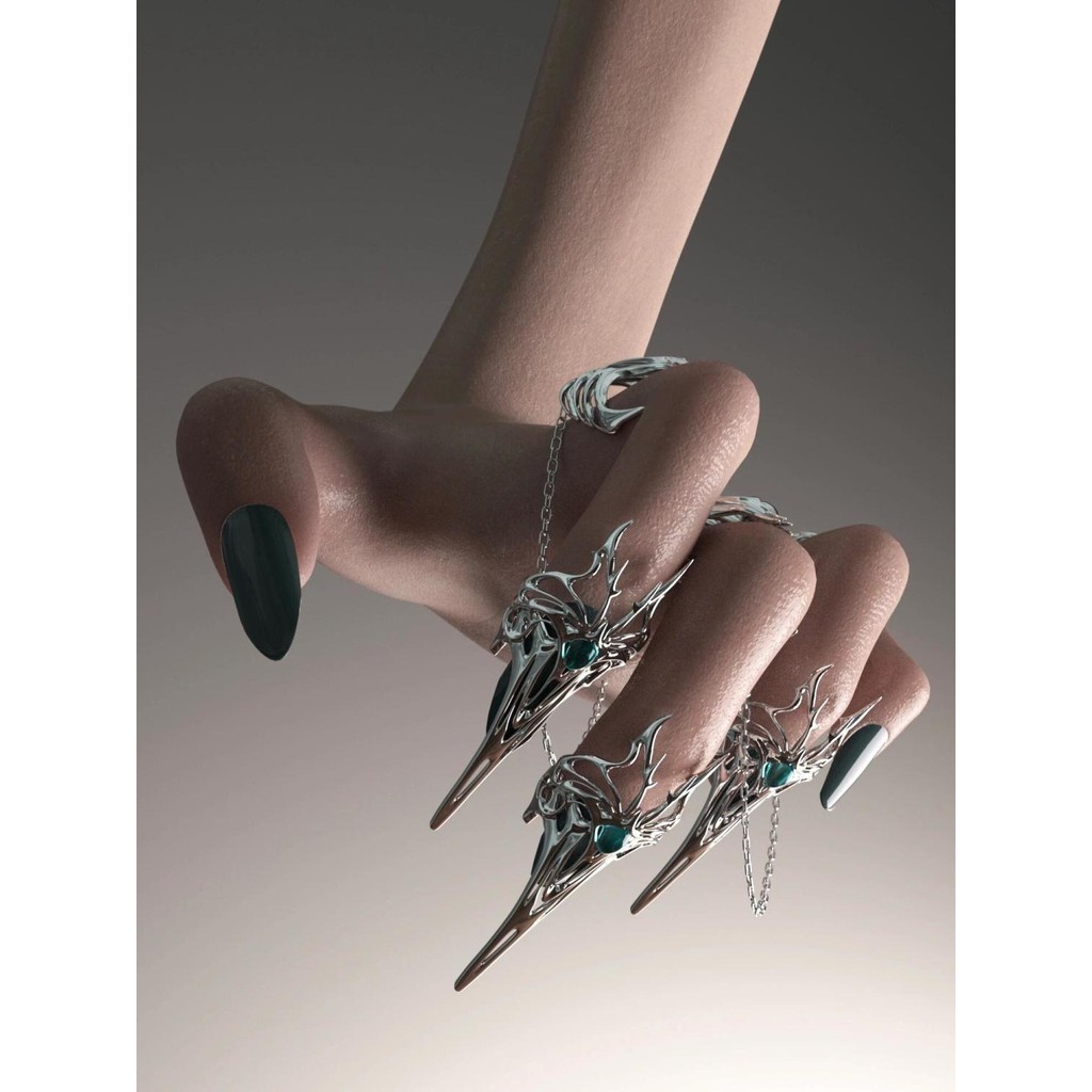 Asid | Pakai baju besi hiasan tangan reka bentuk hitam gelap mosek biru ...