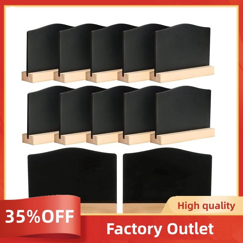 12 Mini Chalkboard with Stand, Small Blackboard Wooden Signs for ...