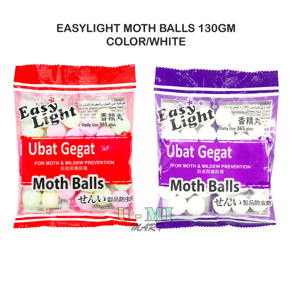EASYLIGHT MOTH BALLS 130GM / 200GM COLOR/WHITE | Shopee Malaysia
