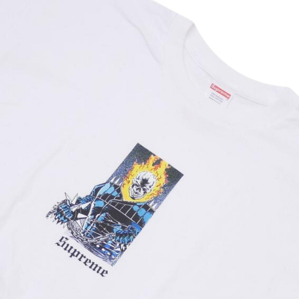 Supreme Ghost Rider Tee White Shopee Malaysia