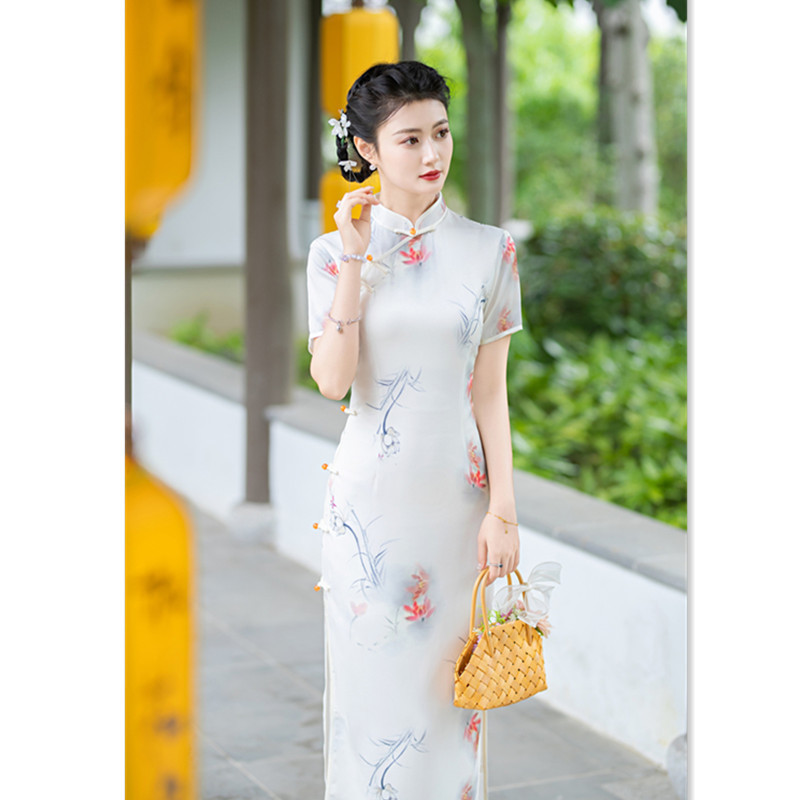 Plain cheongsam outlet