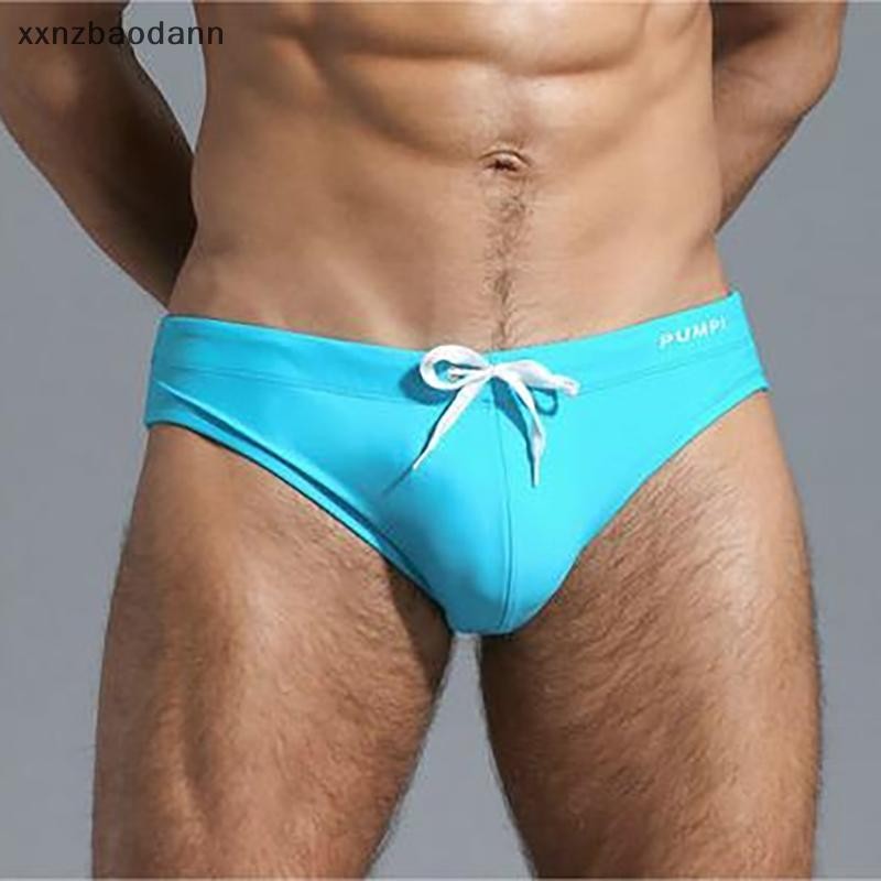 [XXNZMM] Men Swimsuit Bottom Summer Beach Bikini Sexy Swimming Briefs ...