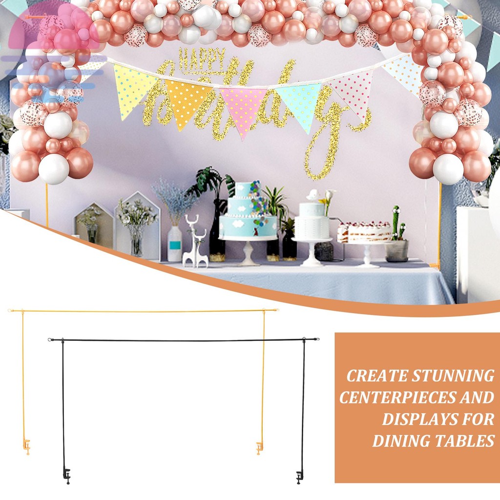 Over The Table Rod Stand with Clamp Iron Balloon Arch Stand Length ...