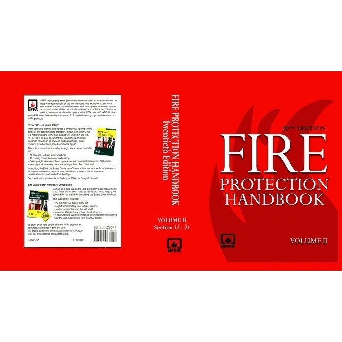 Fire Protection Handbook, vol 2 20th Edition, 2008 Hardcover | Shopee ...