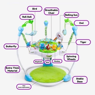Realeos Baby Jumperoo Baby Jumper Bouncer 360 Turn Rocking Chair Walker Mainan Swing Newborn Bayi 婴儿宝宝跳跳椅