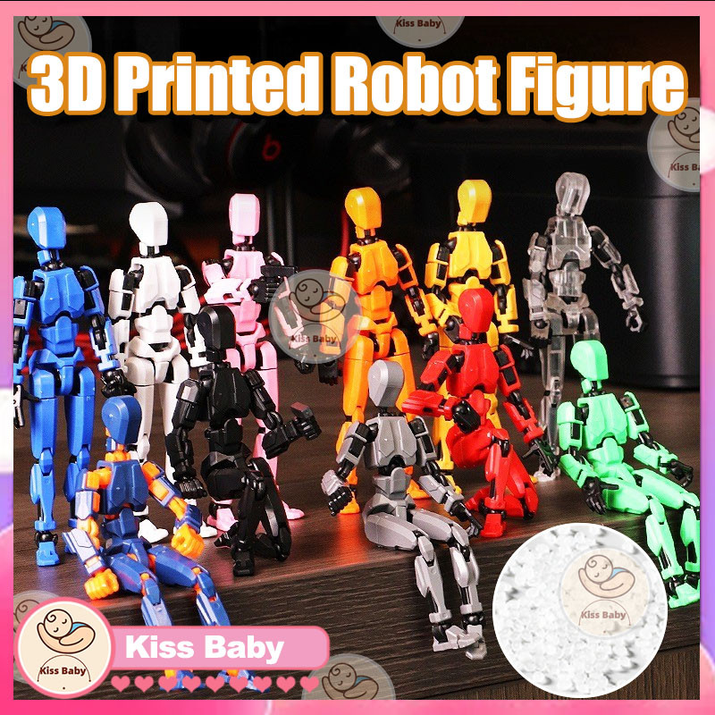 3D Printing Figure Multi-Joint Movable Figure Movable Robot 13 Action ...
