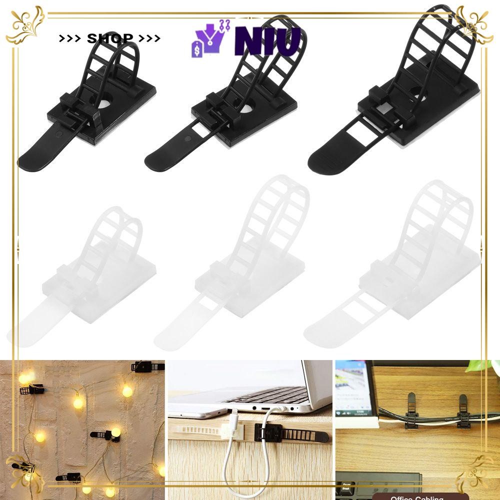 NIU 5/10Pcs Wire Tie Cord Management Table Desk Storage Wire Holder ...