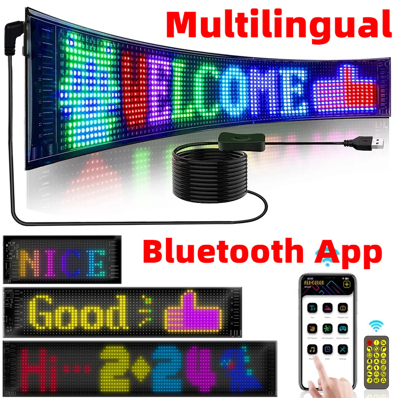 LED Matrix Pixel Panel USB 5V Flexible Addressable RGB Pattern Graffiti ...