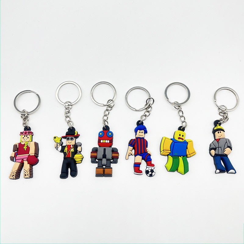 New Roblox Keychain Soft PVC Keyring Kids Party Gift Kids Favor Shopee Malaysia