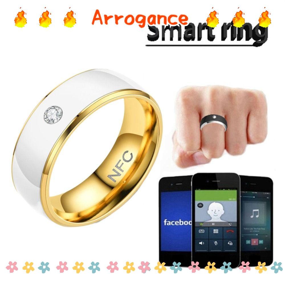 ARROGANCE NFC Smart Ring, Wearable Connect Multifunctional Finger ...