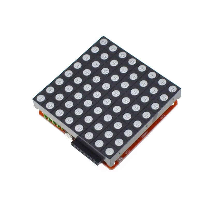 LED Full Color Dot Matrix RGB LED Display Screen Board 8 * 8 Dot Matrix ...