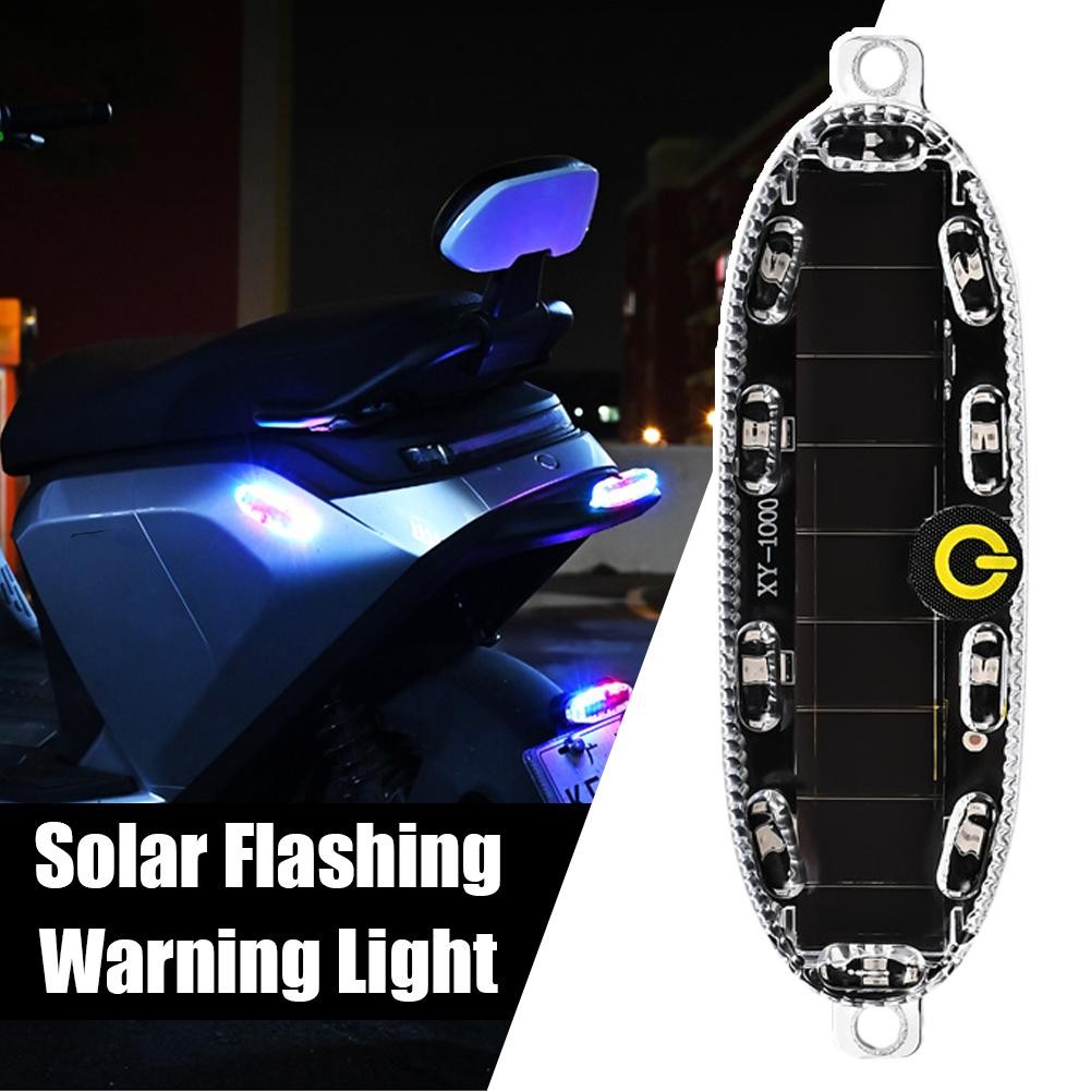 Motorcycle Electric Tricycle Warning Light Car Led Flashing Solar Light