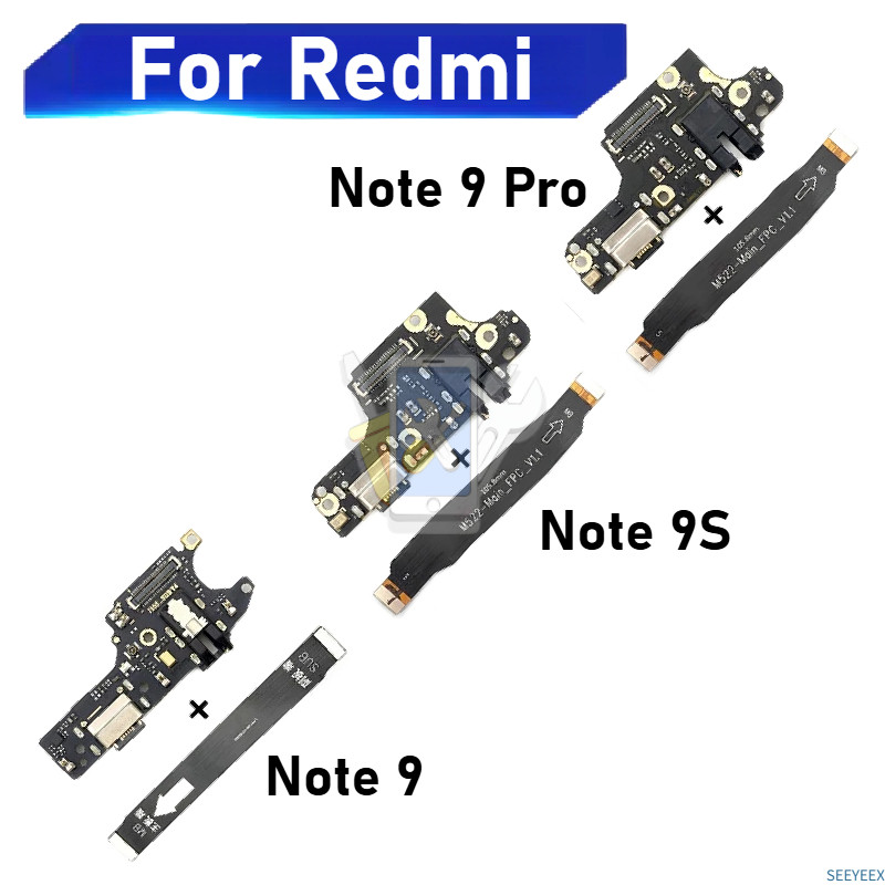 For Redmi Note 9 9 Pro 9S USB Charging Port Dock Board Connector Main ...
