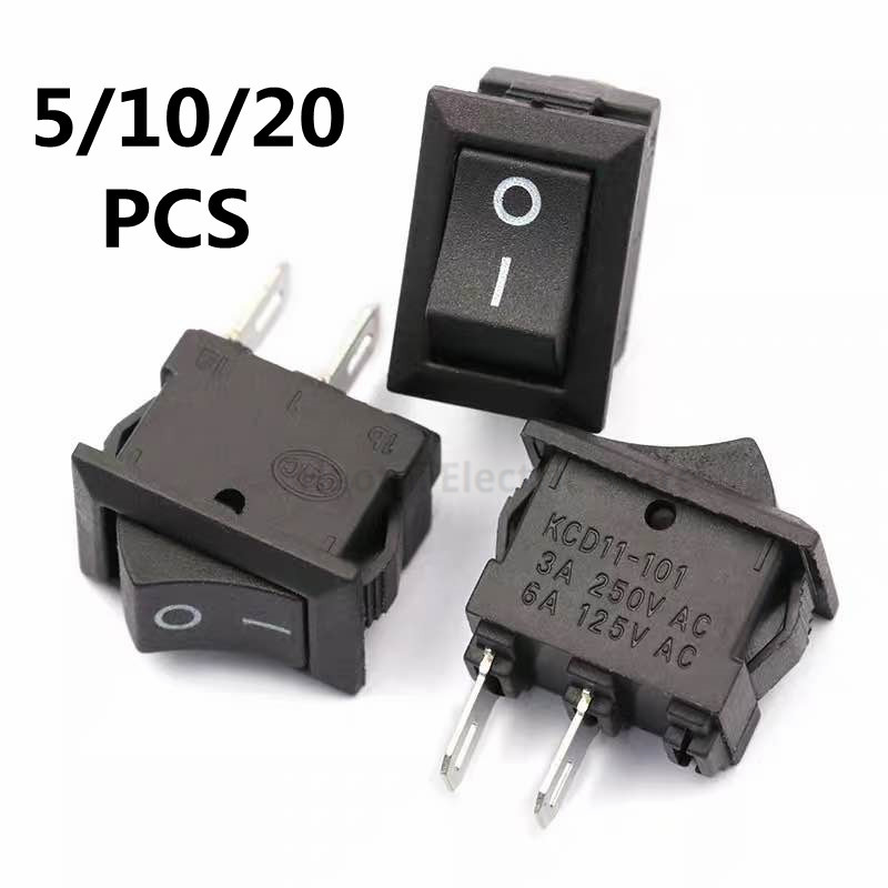 5/10/20 Pcs/lot Kcd1 2 Pin 250v 3a Boat Switch 21*15 15*10 Snap-in Spst ...